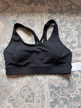lululemon athletica Free to be Elevated Black Cross-Back Sports Bra
